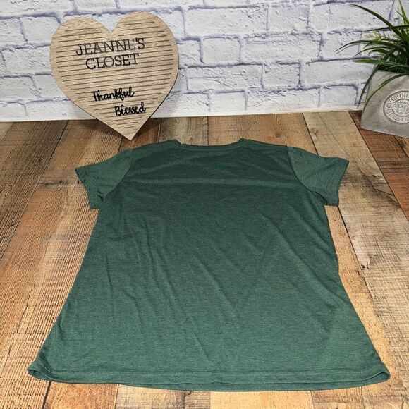 Coffee heartbeat green tshirt shirt L - Picture 7 of 7